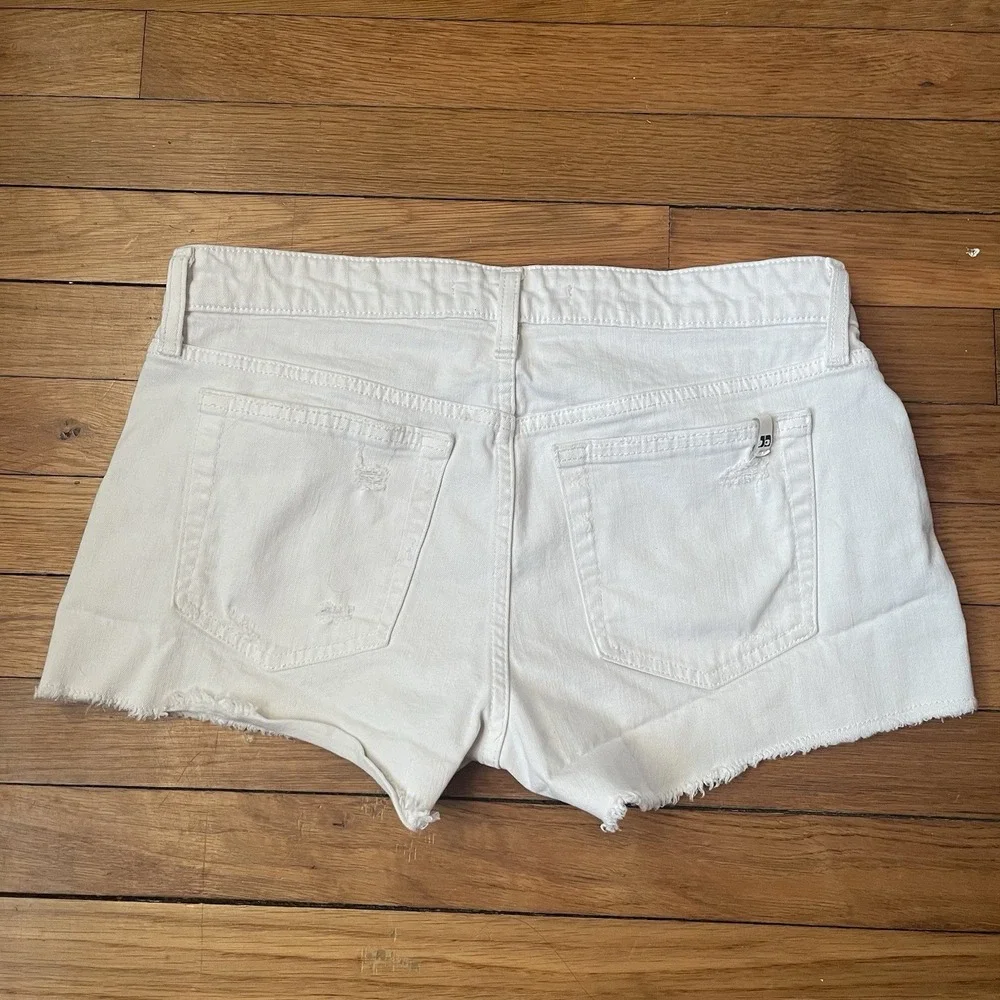 JOE'S JEANS LOS ANGELES Size 28 White Cutoff Jean Shorts Cotton Blend - Picture 4 of 9